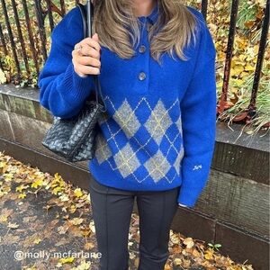 DAMSON MADDER Saskia Rugby Jumper Sweater n Cobalt 6
